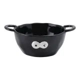 Small Size Paired Earrings Bowl-Black