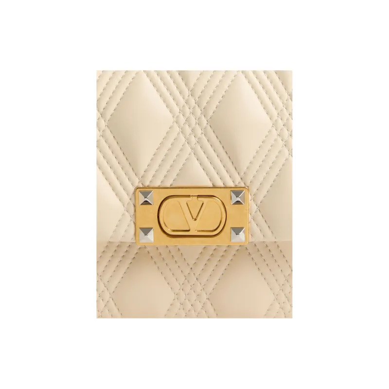 Valentino Garavani Rockstud Foldover Top Shoulder Bag-5