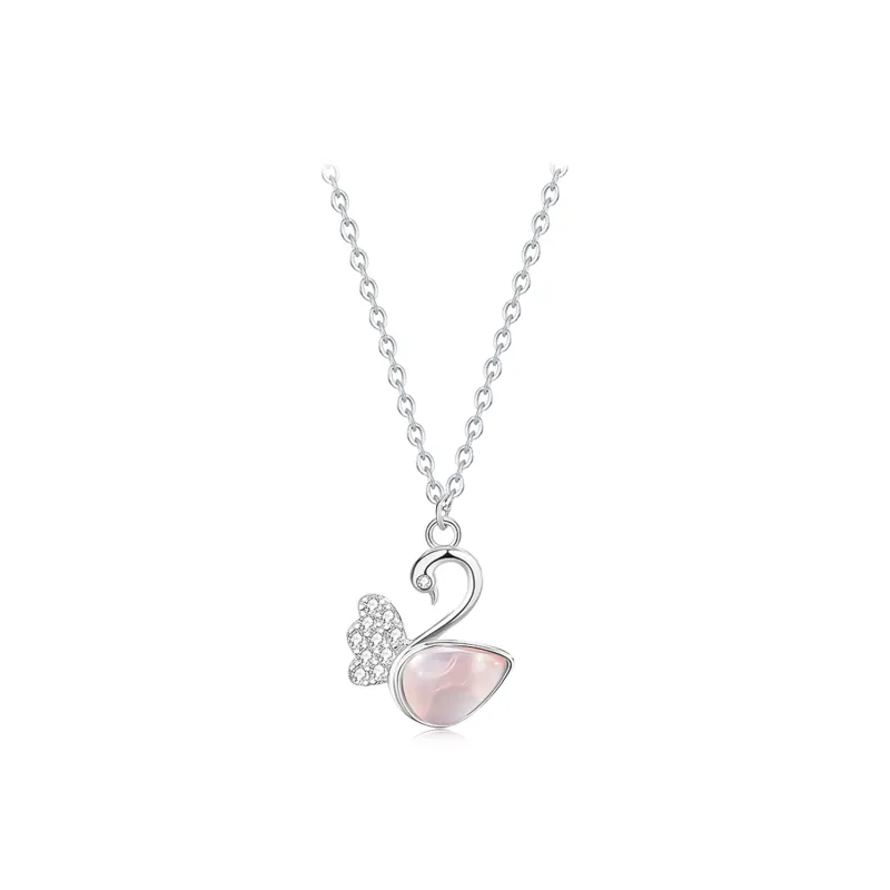 Teddy Bear Collection S925 Silver Necklaces Women's-0