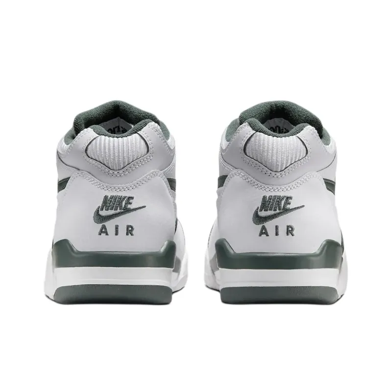 Nike Air Flight 89 Abrasion Resistant High Top Children's Basketball Shoes White Green Unisex-4