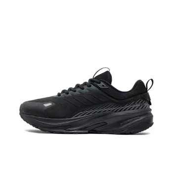 361° Mountain Rain Screens Cushioned Anti Slip And Wear Resistant Warm Low Top Casual Running Shoes Men's Black Gray