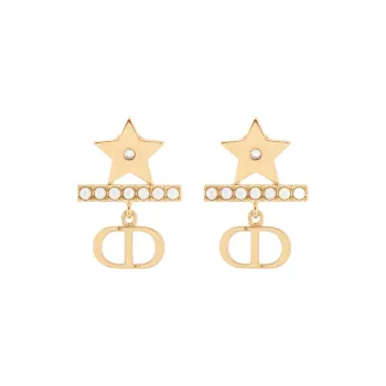 DIOR Metal Earrings Women's Gold