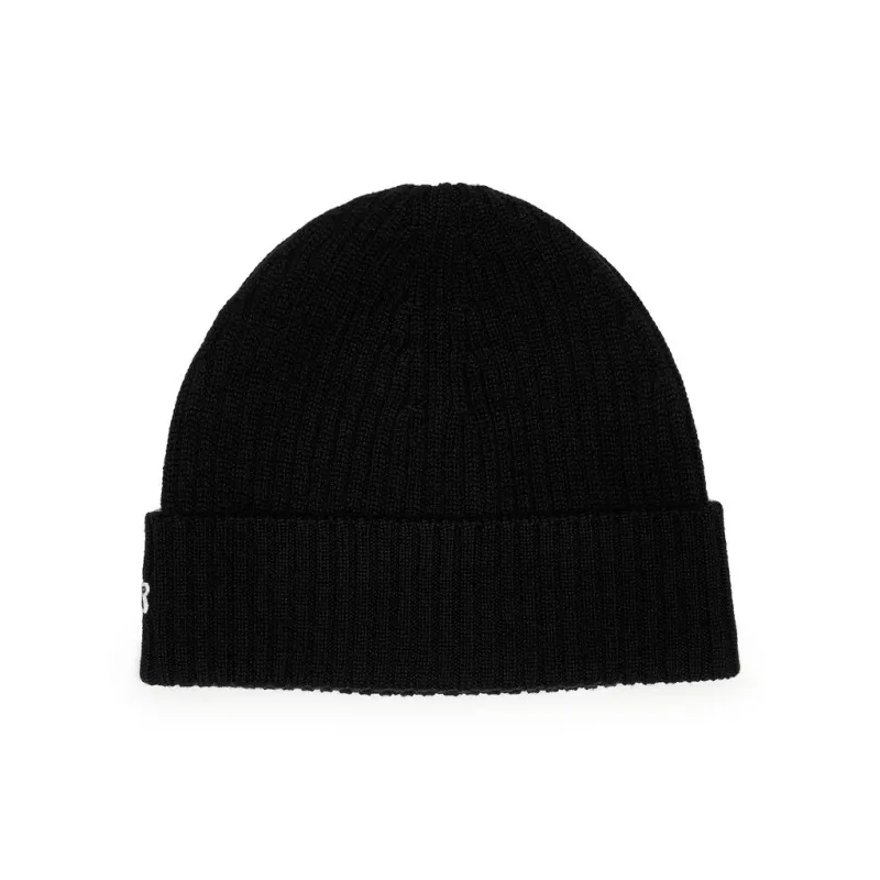 LACOSTE Cotton Beanies Unisex Black-1