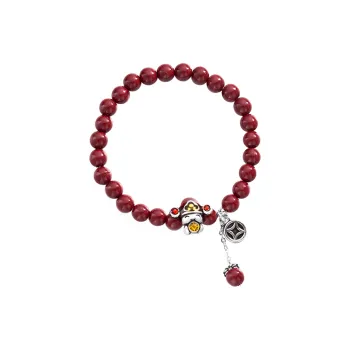 Crafts Women's Synthetic Cinnabar Bracelets Unisex