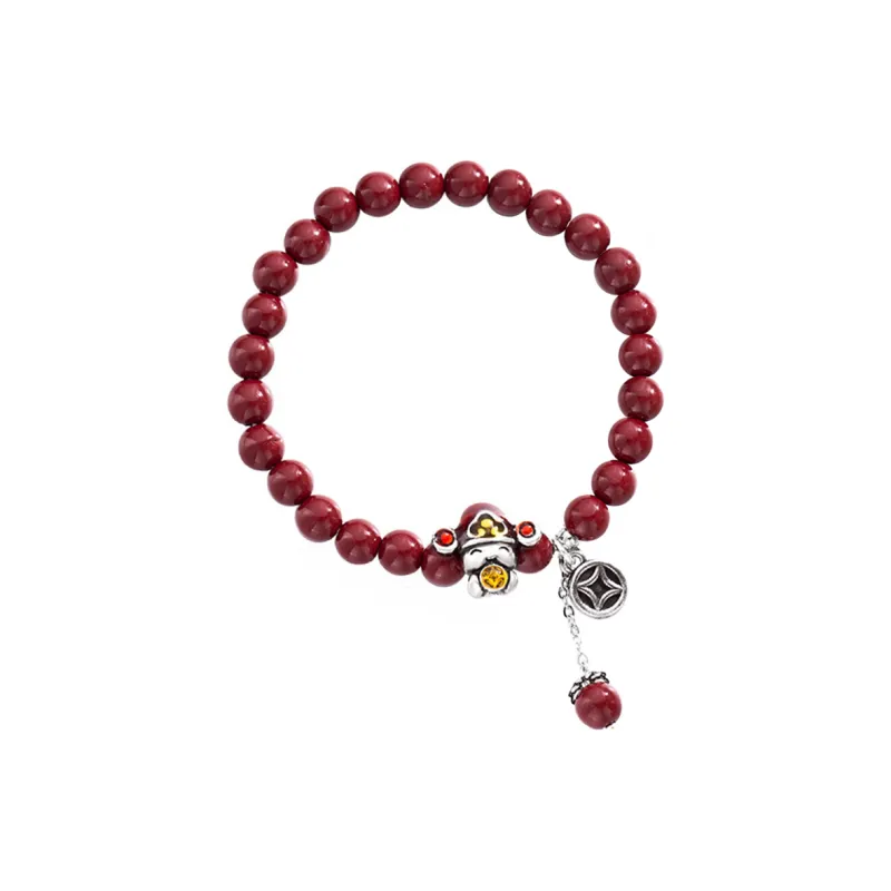 Crafts Women's Synthetic Cinnabar Bracelets Unisex-0