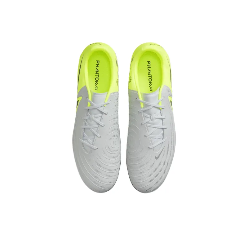Nike Phantom Gx 2 Academy FG/MG Metallic Silver Volt Black-3