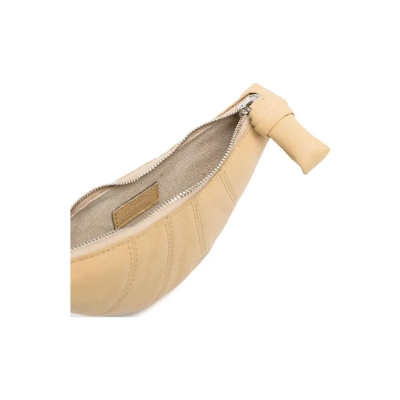 Lemaire Croissant Series Calfskin Coin Purse Women's Beige-3