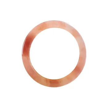 ZHANGKAKA Golden Silk Jade Bangles Women's