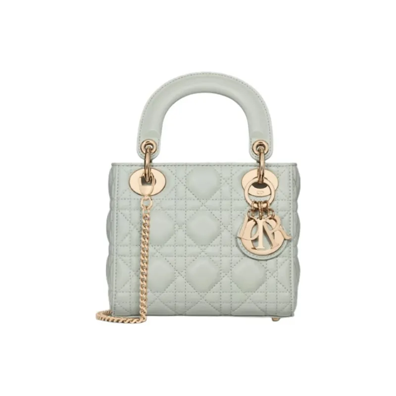 DIOR Lady Dior Lambskin Dior Bag Shoulder Bag Crossbody Bag Handbag Mini Women's Bright Green-0
