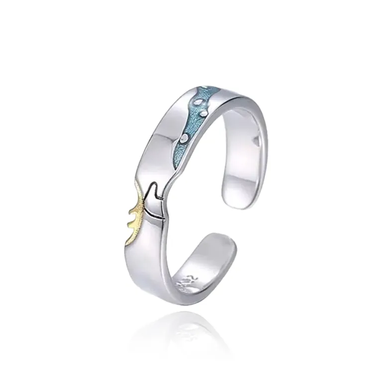 Chongqing Gold Store S925 Silver Rings Unisex-6