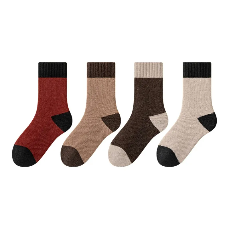 MIIOW Mid Calf Socks Unisex 4 Pack-25