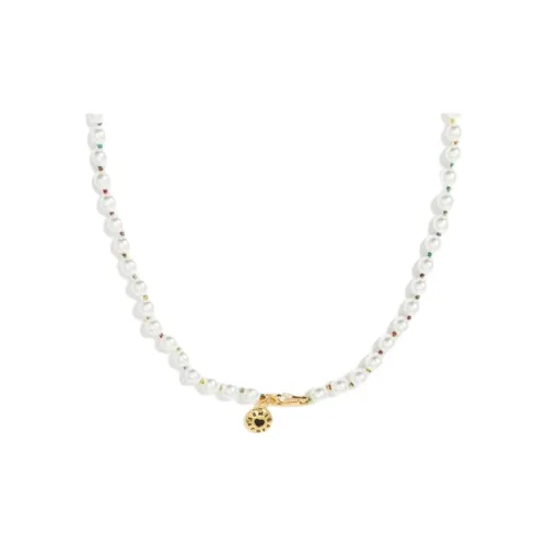 Bimba Y Lola Candy logo Faux pearl Necklace