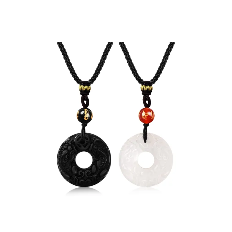 PUTUOSHANWENCHUANG Chalcedony Necklaces Unisex-2