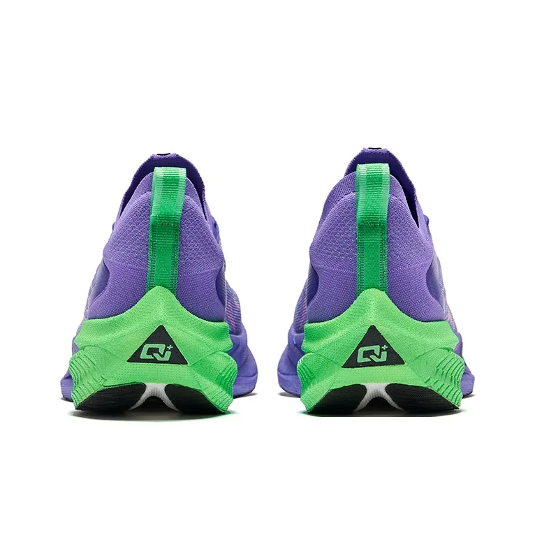 Erke Zhi Jing 2.5 Cushioning Breathable Rebound Low-Top Running Shoes Men's Aurora Purple Color Scheme-4