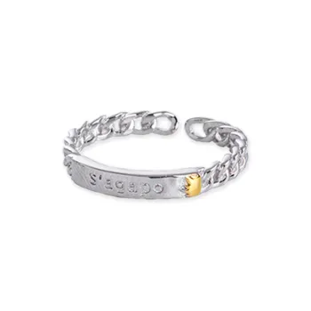 Chongqing Gold Store S925 Silver Rings Unisex