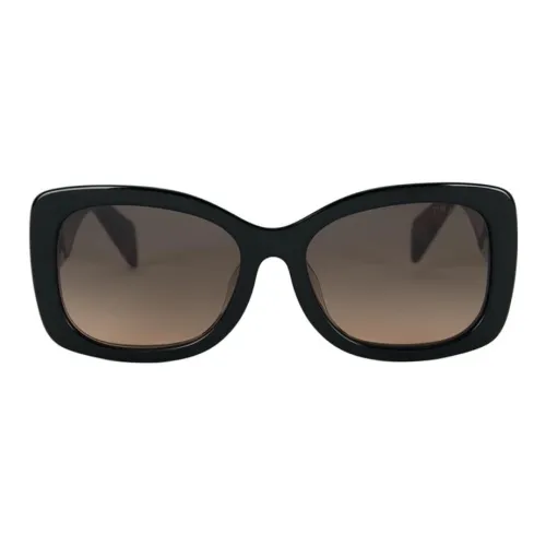 PRADA Plate Frame Butterfly Sunglasses Women's Tortoiseshell
