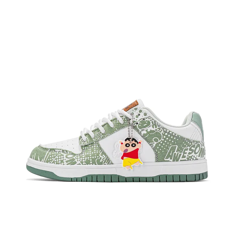 Crayon Shinchan Slip Resistant, Abrasion Resistant, Lightweight, Breathable Low Top Skateboard Shoes Unisex-1