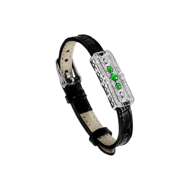 Princess Cui Ice Glutinous Jadeite Buddha Strap Wristband Women's-7