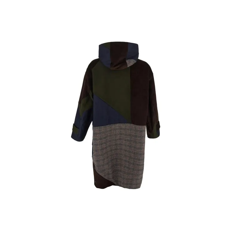 BARACUTA Patchwork Double breasted Coat-1
