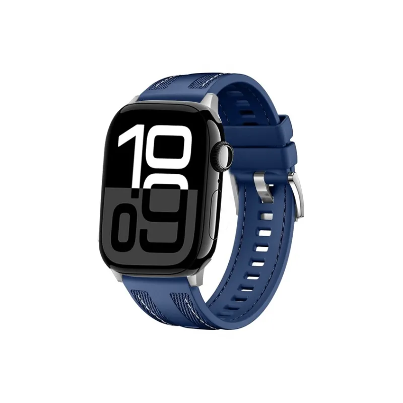 IBOANN Watch Band Apple Compatibility Nylon, Silicone Material-2