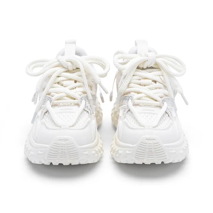 BASIC HOUSE Hundred Houses Good Future Xingji Collection Dreamy Time-Space Low-Top Chunky Sneakers Women's Beige-3