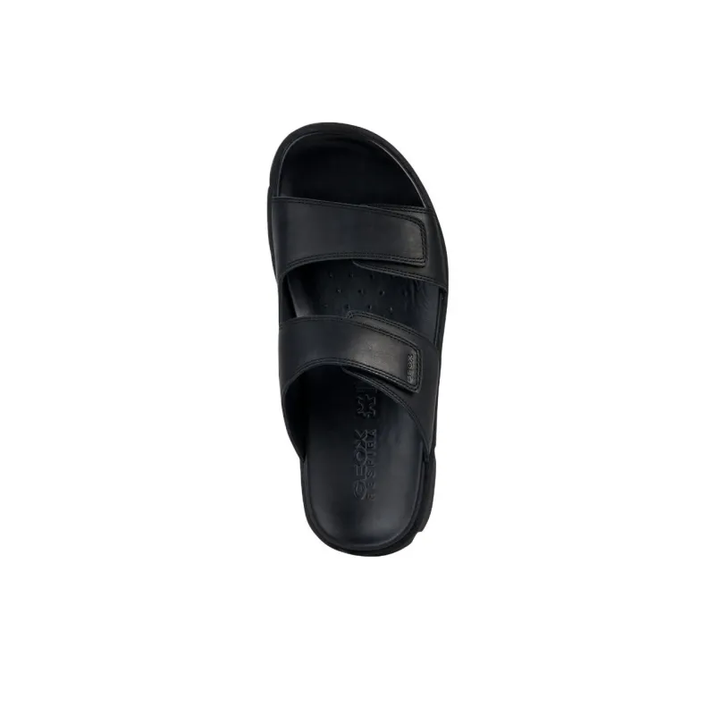 GEOX Slip Resistant Slide Slippers Men's Black-4