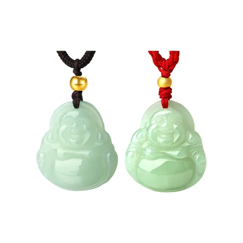 LAOMIAO Hetian Jade Pendants Pale Greenish White Jade Women's-9