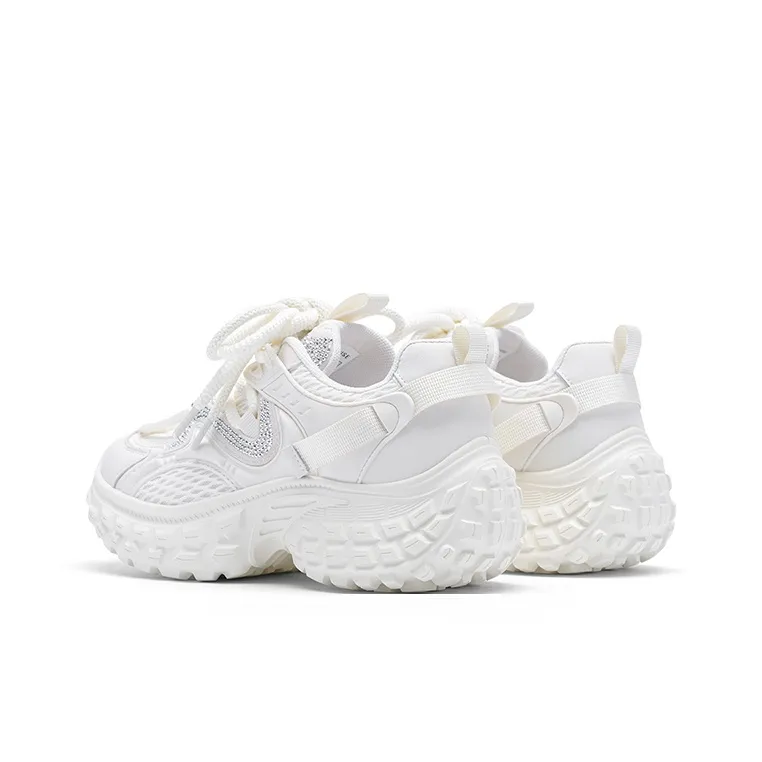 BASIC HOUSE Hundred Houses Good Future Xingji Collection Dreamy Time-Space Low-Top Chunky Sneakers Women's Beige-1