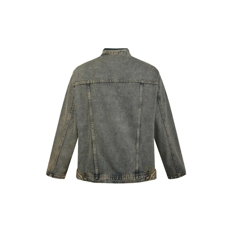 COOLALPACA Denim Jacket Unisex Vintage Blue-1