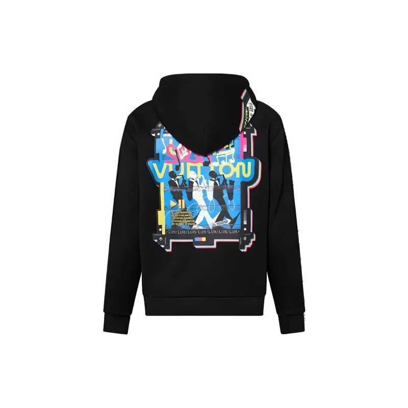 LOUIS VUITTON Sweatshirt Men's Black-1