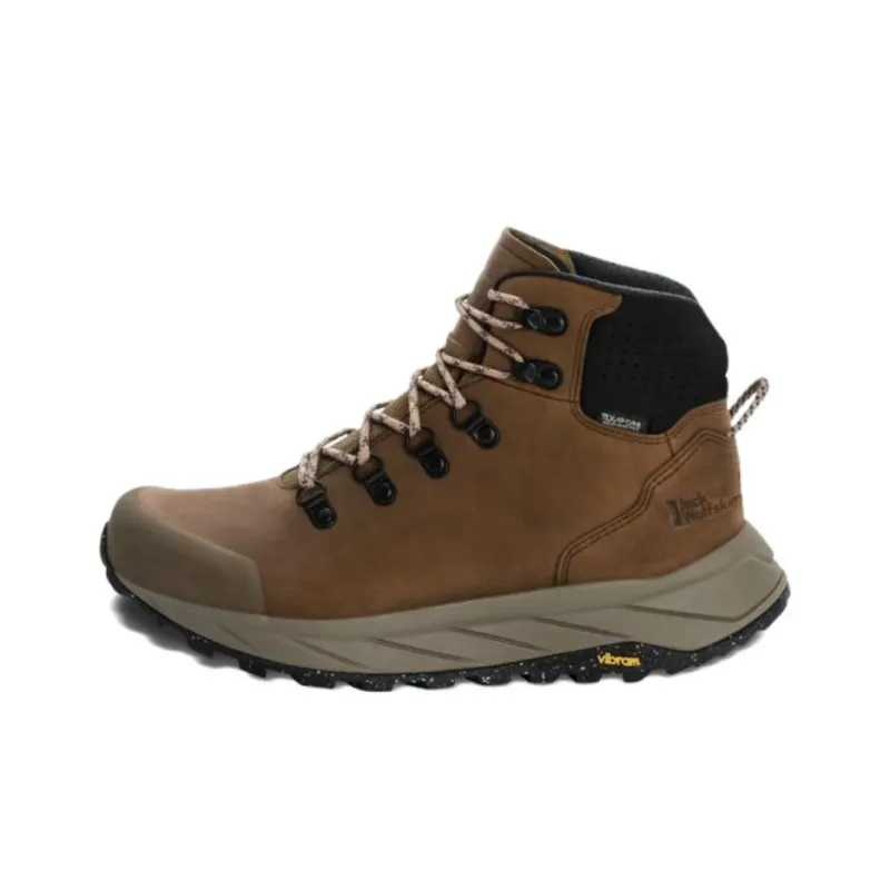 TEXAPORE x Jack Wolfskin Anti-Slip Wear-Resistant High-Top Hiking Shoes Women's Brown-0