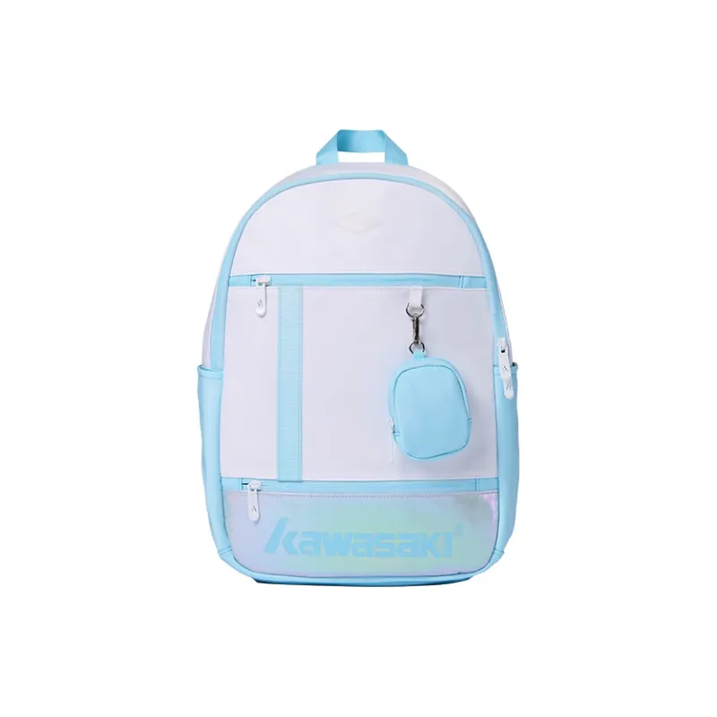 Kawasaki Fabric Backpack Regular Unisex Purple/Beige/Blue-3