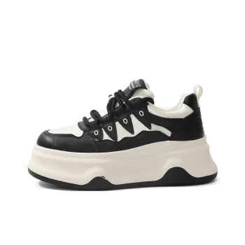 TOM TAILOR Cool Black & White Fashion Athletic Shoes Low Top Skateboard Shoes Women's