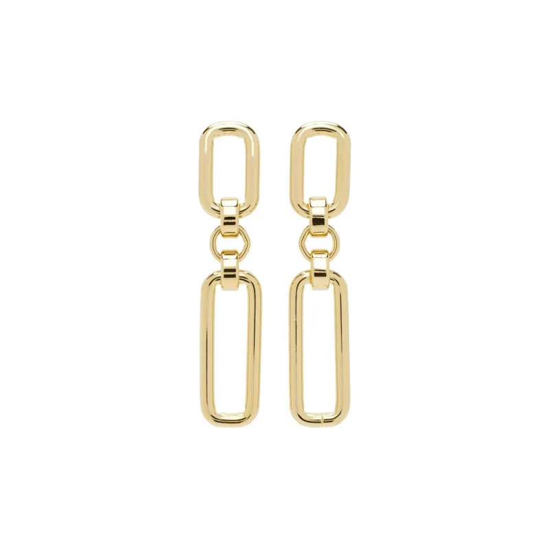 Laura Lombardi 14K Gold Brass Earrings Women's Gold-1