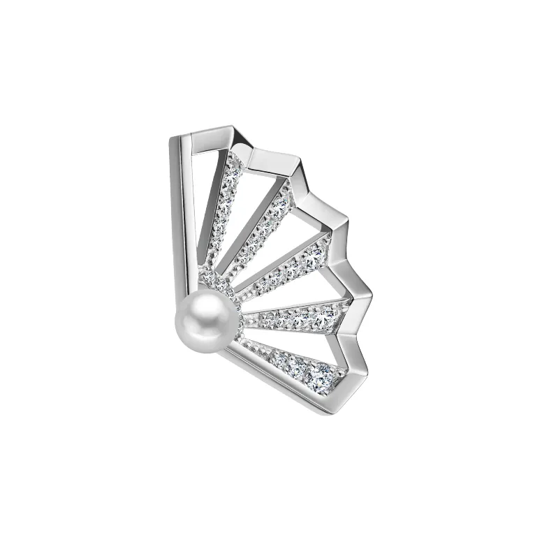 BABYBEI Shell Beads Are Combined With Cubic Zirconia Brooches Women's-1
