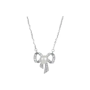 Yiru S925 Silver Freshwater Pearl Necklaces Women's