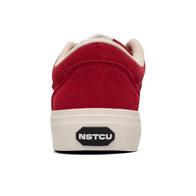 NSTCU Low-Top Skateboard Shoes Women's Beige Red-2