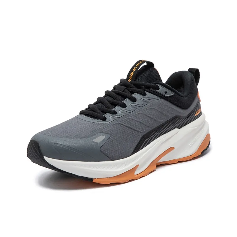 361° Mountain Rain Screens Cushioned Anti Slip And Wear Resistant Warm Low Top Casual Running Shoes Men's Gray Orange-1