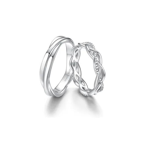 FANCI S925 Silver Ring Pair Unisex