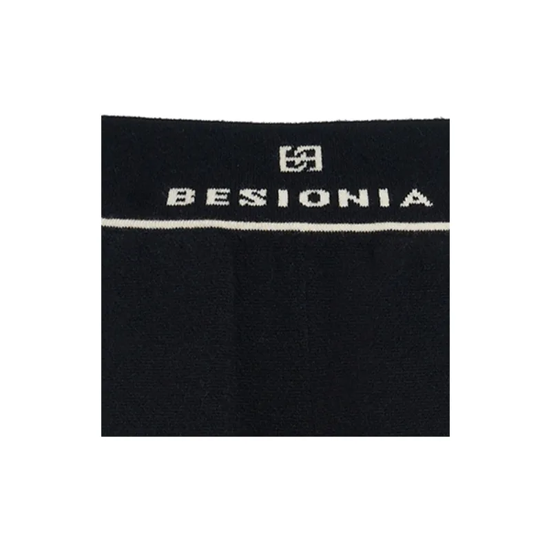 BESIONIA FW23 Knitted Sports Pants Women's Black-5