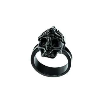 Folli Follie 925 Sterling Silver Rings Women's Black