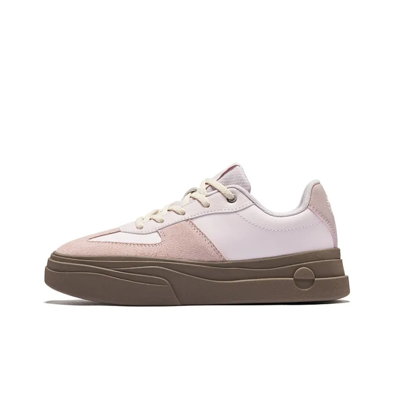 Erke Colorful 2.0 Wear Resistant Slip Resistant Low Top Skateboard Shoes Women's Dawn Pink Dusty Pink-0