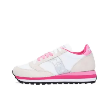 Saucony Anti-Slip Wear-Resistant Low-Top Running Shoes Women's White Pink