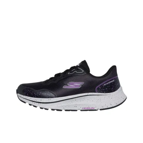 Skechers Go Run Consistent 2.0 Anti-Slip Wear-Resistant Low-Top Casual Running Shoes Women's Black Purple