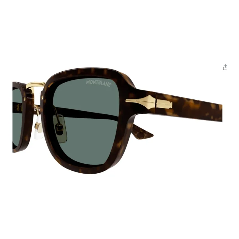 MONTBLANC Acetate Irregular Shape Sunglasses Unisex Black-3
