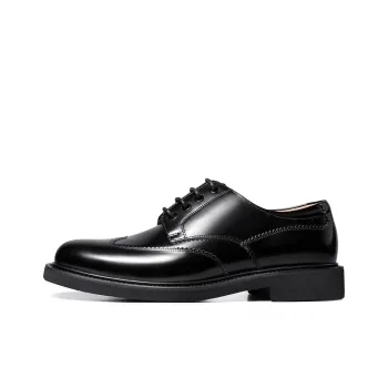THOM WILLS British Business Calfskin Derby Shoes Dress Shoes Men's Black
