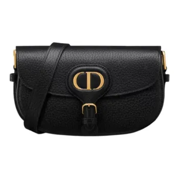 DIOR Bobby Grained Calfskin Crossbody Bag Shoulder Bag Women's Black