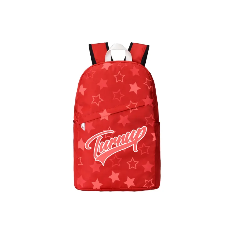 TURN UP Nylon Backpack Regular Unisex Red-0