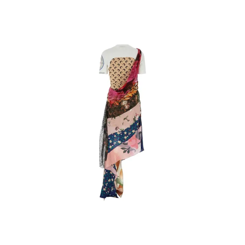 Marine Serre Short Sleeved Dresses Women's Multicolor-1