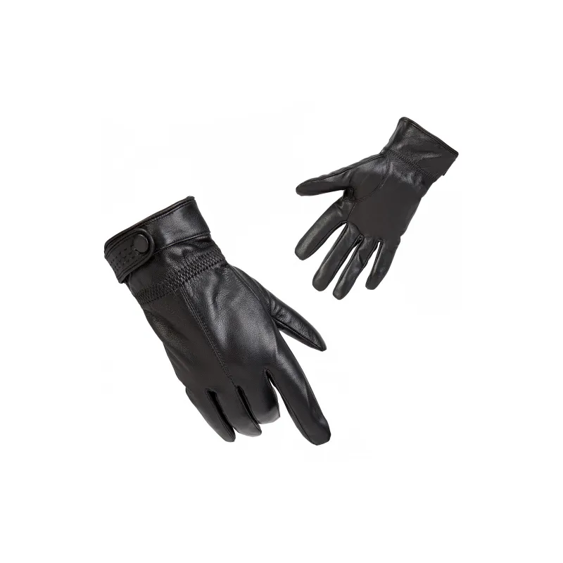 Shanghai Story Sheepskin Knit Gloves Men's Black Gift Box Set-50